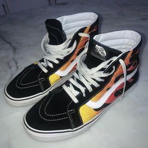 Vans Old-School HighTop Flame Shoes